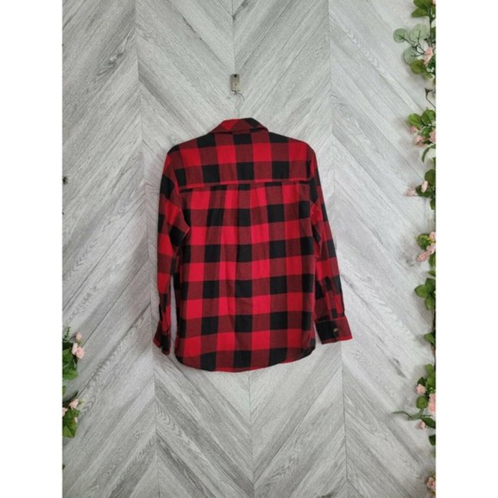 Field And Stream Flannel Red Plaid Size Small - image 5